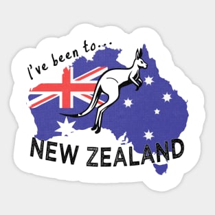 New Zealand Tourist Shirt Sticker